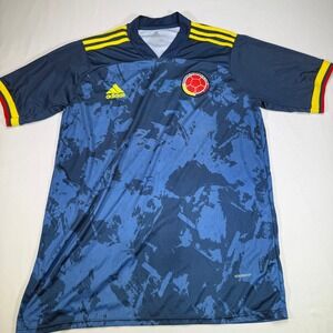 Adidas Colombia Soccer Jersey, AEROREADY Training Football T-Shirt Mens